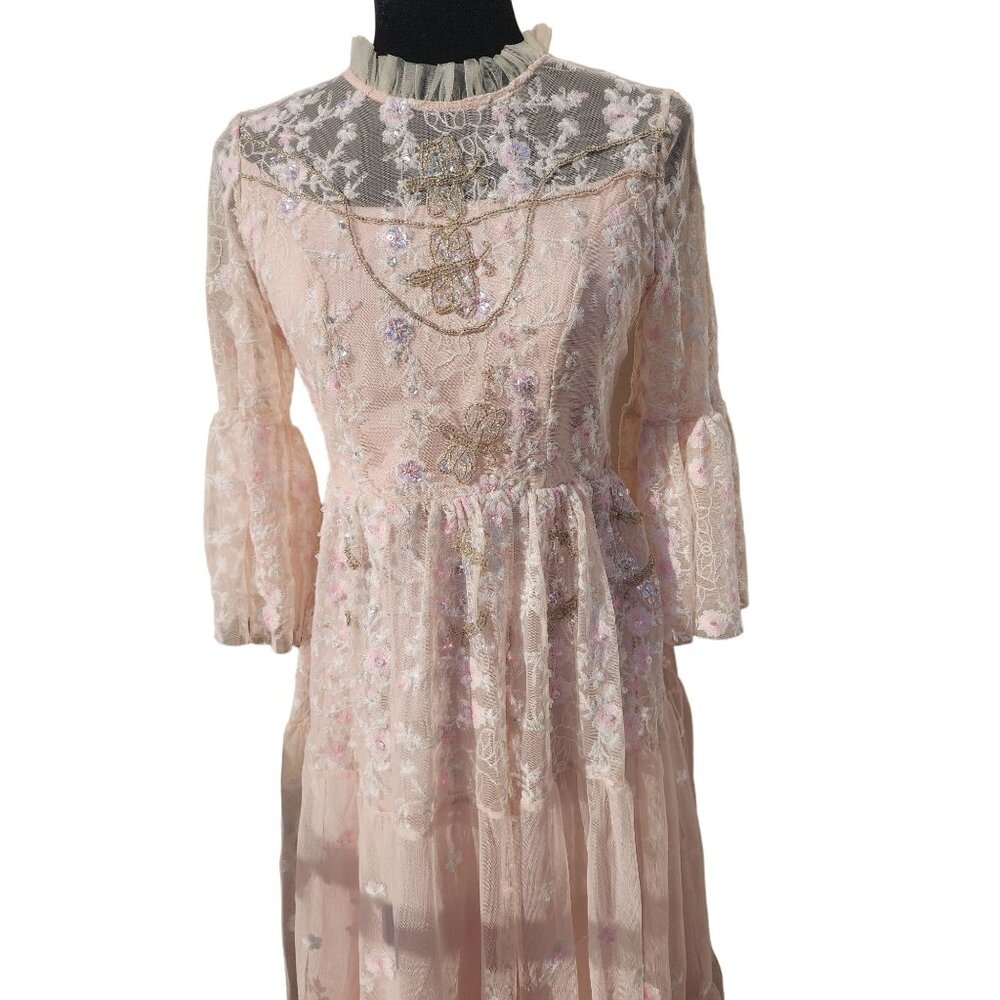 🐇Luxury Designer Couture Wedding Evening Cocktail Prom Party Runway Gown Dress - Picture 11 of 16
